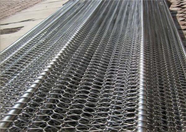 High Durability Compound Balanced Belt , Metal Mesh Conveyor Belt For Snack Foods.