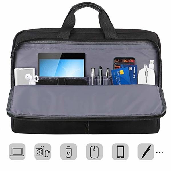 Trendy 17.3 Inch Laptop Carrying Case For Office Business Travel Trip Black