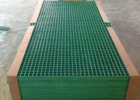 Los paneles de rejilla de la fibra de vidrio verde, tamaño modificado para requisitos particulares reja plástica de la calzada