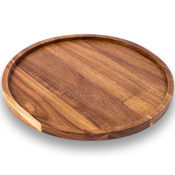 US Return refunds Wood Steak Plates on Slate Cutting Board for Baking and Serving Tray
