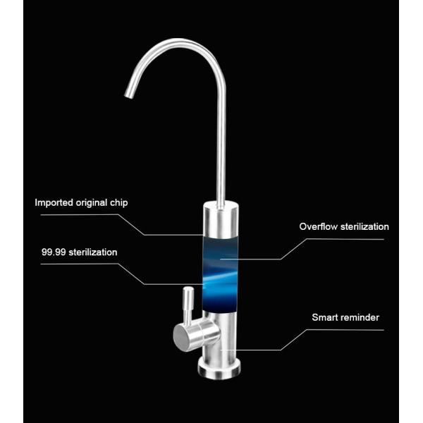 High Quality Long Handle Drinking Modern 304 Stainless Steel Sink Taps Kitchen Faucet With UV