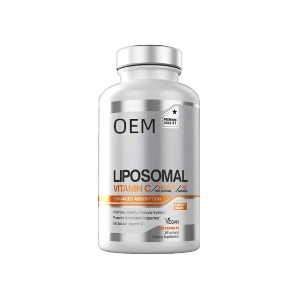 Health Glow Liposomal Vitamin C – Advanced Fat-Soluble Immune Booster with Enhanced Absorption (1400mg per Serving, 180 Capsules)