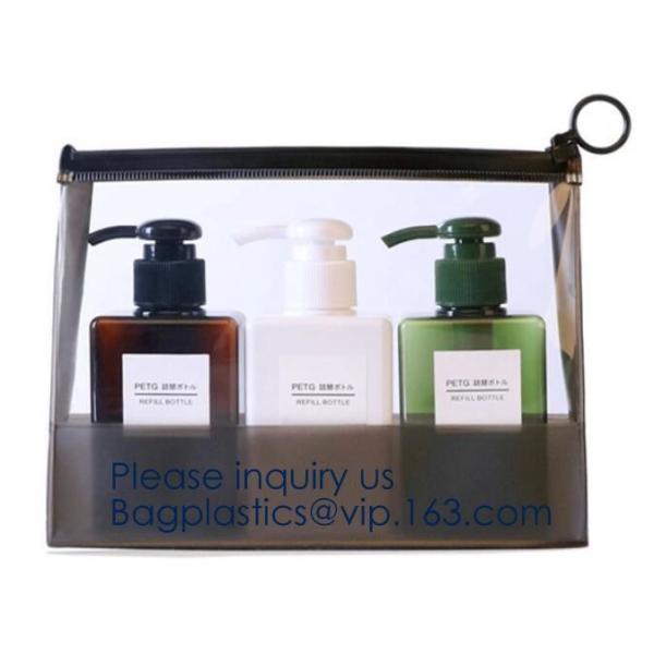 China Manufacturer Wholesale Transparent Beautiful Clear Eva Cosmetic Bag,Travel Bag With Double Zip Design, Bagease