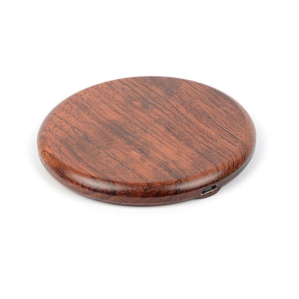 Wood Qi Wireless Charging Pad For Phone , Customized promotional Gifts Qi Fast Charger