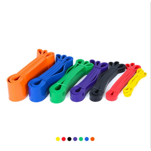 Various Color 100% Natural Latex Yoga TPE Elastic Stretch Custom Resistance Bands Exercise Band