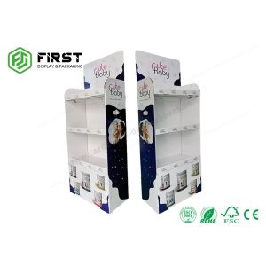 POP складной картонный пол дисплей на заказ печатная бумага пол картонный дисплей пол