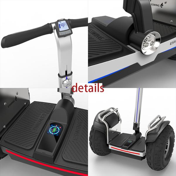 Self Balancing Adult Powerful Electric Scooters Two Wheel Patrol Use 2400w