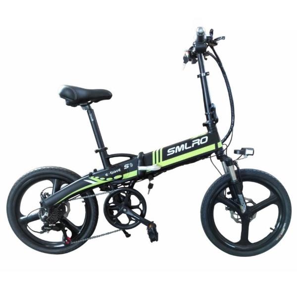 Shimano 20 Inch Folding Electric Bike , 8mps Portable Folding E Bike 10.4AH