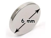 Ímã permanente do disco do ímã Sm2Co17 redondo de HSMAG 6mm que perfura a anti corrosão