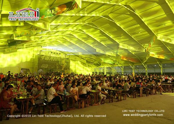 Huge Marquee Tent Structure System For Car Exhibition Show / White Party Tent