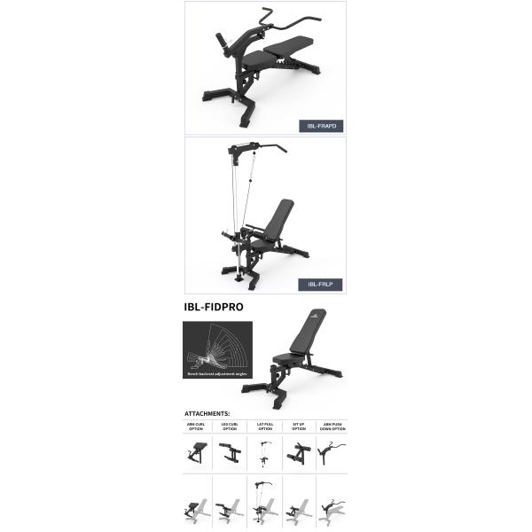 Adjustable Sit Up Bench for Weight Lifting Modern Style Foldable Dumbbell Weight Bench