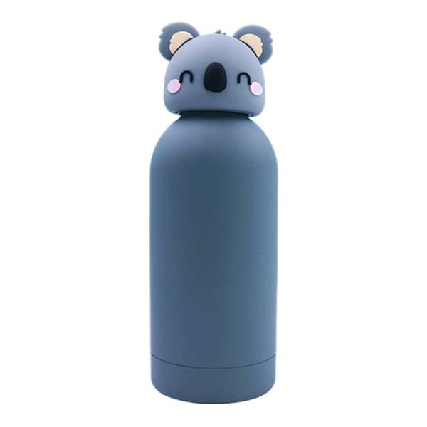Custom Silicone Lid Stainless Steel Water Bottle for Kids