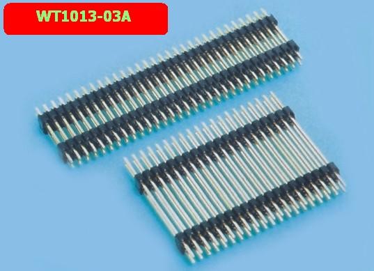 1.27 Mm Pin Header Connector / Straight Pin Header Gold Plating