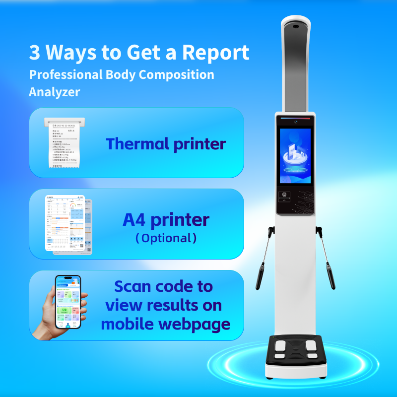 Hotsale Body Composition Analyzer for Gym and Home Use Analyzer Machine Bioelectrical Impedance with Thermal Printer