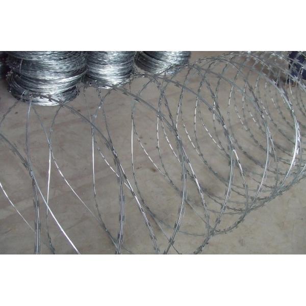 430 Stainless Steel Barbed Wire , BTO-30 Razor Blade Barbed Wire Good flexibility