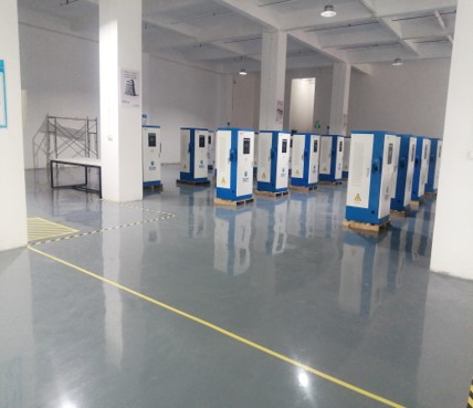 DC200-1000V 60kW double chargeur de véhicule électrique monté au sol pour usage commercial