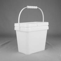 Seau en plastique de place rectangulaire de 1 gallon 3.5L pour des produits chimiques