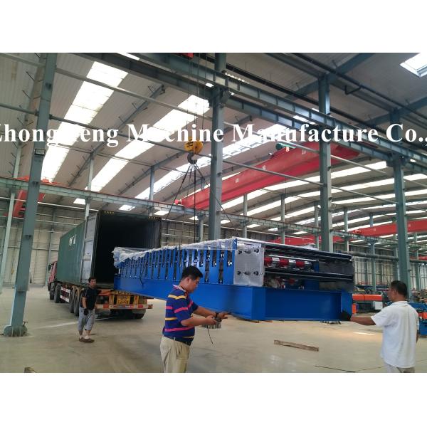 Color Steel Double deck Roofing Sheet Roll Forming Machine For 0.3-0.8 mm thickness