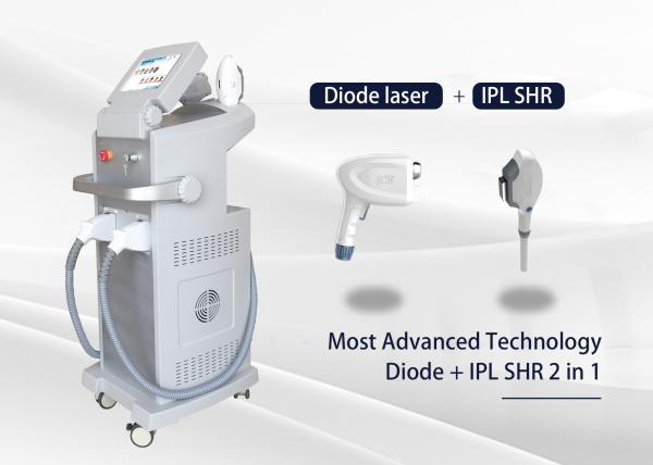 2-4 Handles Tattoo Laser Removal Equipment , Firm Structure Laser Hair Removal System