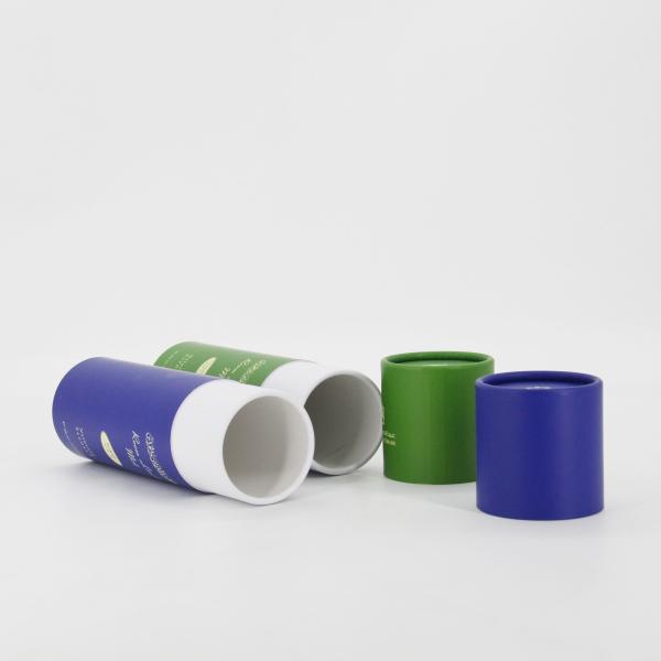 100% Recyclable Cardboard Paper Tube T-Shirt Packaging Boxes UV Coating