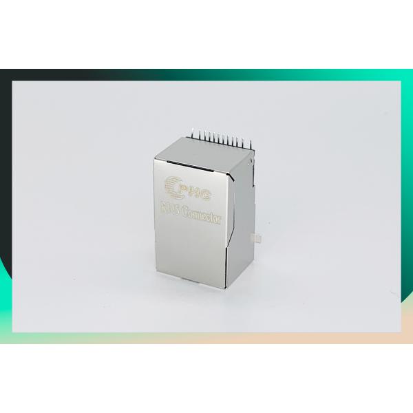 10/100 оснований - плата Джека локальных сетей штепсельной вилки 100М СМТ ТС модульная ВВЕРХ ПО 12 - Пин с соединителем и трансформатором СИД РДЖ45