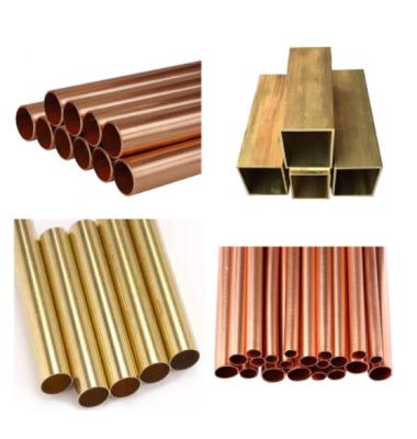 C10200 C11000 T2 T3 T4 Brass Copper Tube Pipe Cutting Processing Air Conditioning Bar
