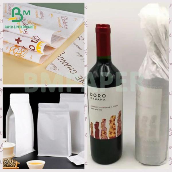 40 гр. Прямая целлюлозная безопасность MG односторонняя блестящая белая крафт-бумага