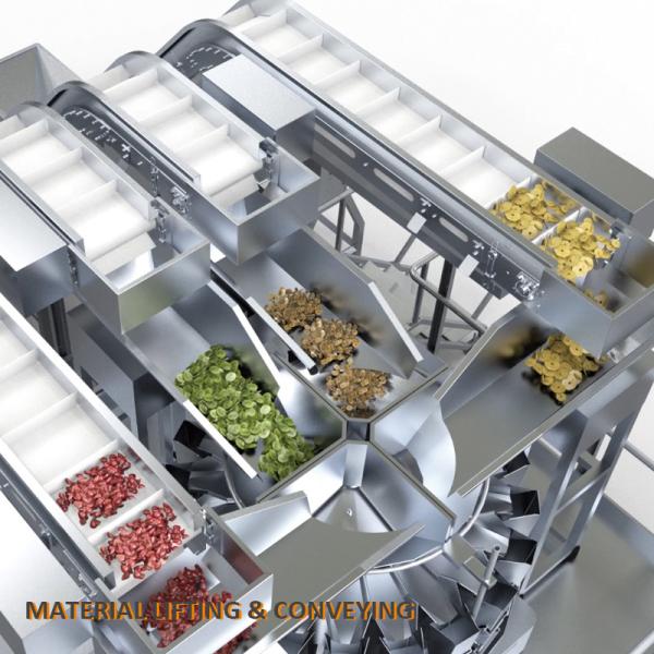 Mélangé 20 grains de la tête quatre a mélangé le peseur de Multihead de produits