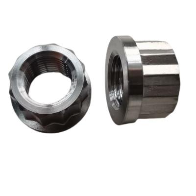 Universal Year Universal Silver 1/2 -20 12 PT FLANGE NUTS Titanium for Universal Car Fitment Universal Fit