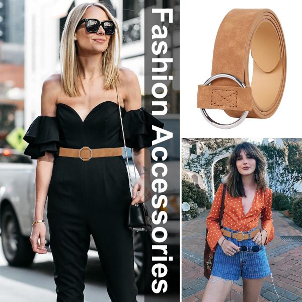 Fashion Stylish Pu Leather Belts 120cm Womens Belts For Jeans