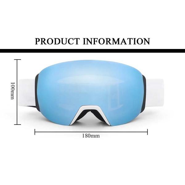 Custom UV400 Anti-Fog Spherical Magnetic Lens Ski Goggles Your Perfect Skiing Partner