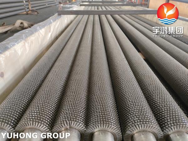 SA192 High Frequency Welded Spiral Fin Tube , Water Tube Boiler Fin Tube
