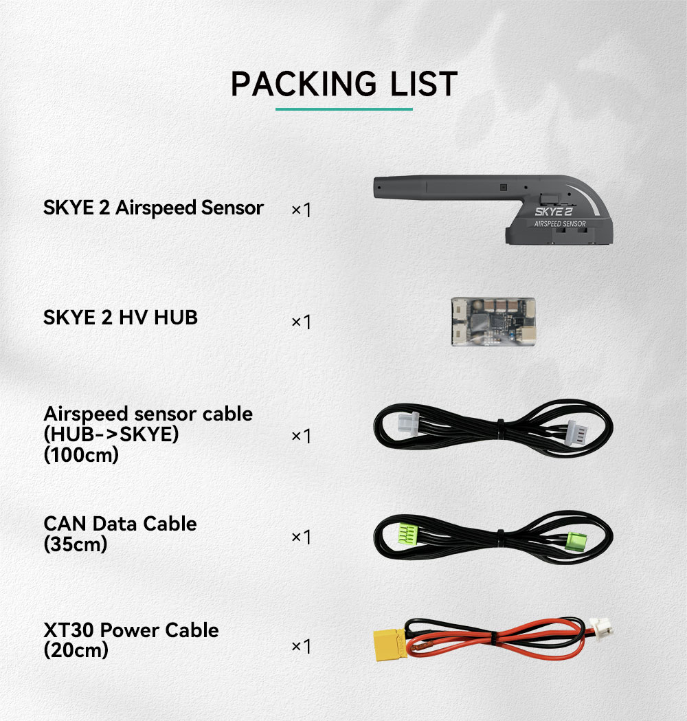 Free Shipping CUAV New Product SKYE2 Airspeed Sensor For Fixed Wing VTOL