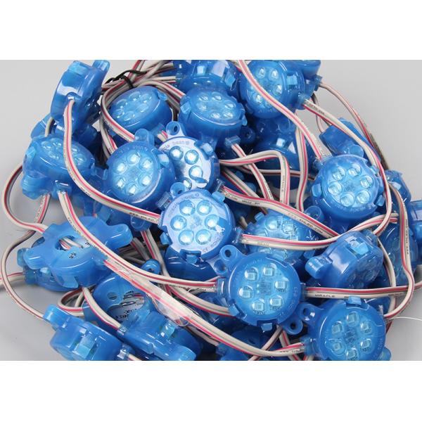 Водоустойчивый пункт Эпистар СМД 5050 РГБ 30мм голубой привел светлое на открытом воздухе