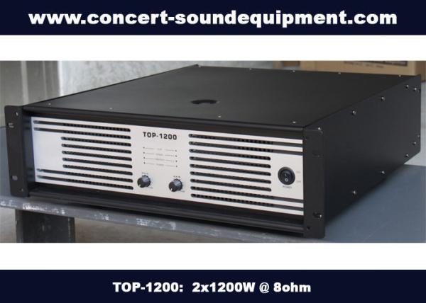 Concert Sound Equipment / 2x1200W Class H High Power Analogue Amplifier For Subwoofer