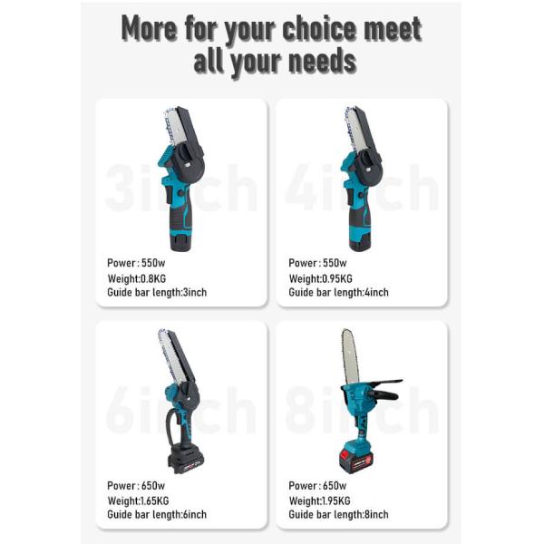 21В инструмент для резки древесины электрическая бензопила 3' мини перезаряжаемая портативная батарея беспроводная
