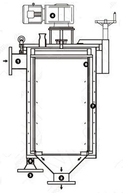 TPSC Filtro de autolimpieza de raspado para filtración y limpieza industrial Peso 200 kg