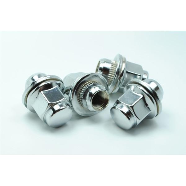 Toyota / Lexus Silver Wheel Lug Nuts M12x1.5 Conical With Washer Fit