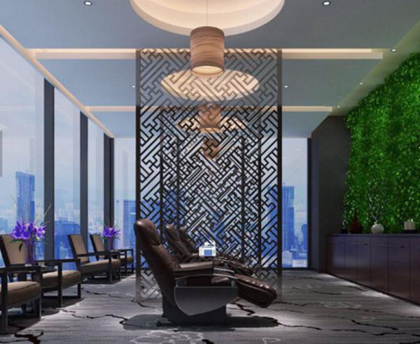 Gold Mirror 304 Stainless Steel Partition Metal Folding Room Divider