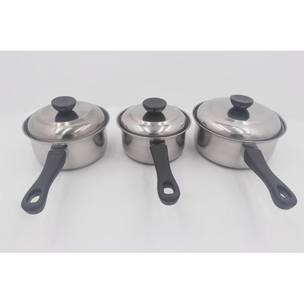 7.5cm Stainless Steel Cooking Pot Multi Function Milk Pan With Cover
