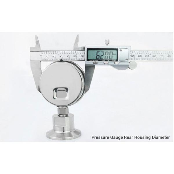 CE Certified 2.5% Precision Customized Clamp Diaphragm Pressure Gauge for Manufacture