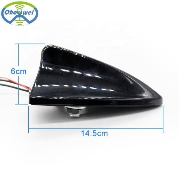 Black Color SUV Car Aerial Antenna Shark Fin 28dbi 174MHz RHCP Polarization