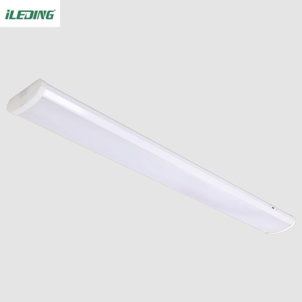 IP65 40W 46W 347V ETL DLC Office Led Wraparound Lighting Fixture Low-Profile 140Lm/W