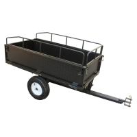 Steel Structure Lawn Tractor Tiller Trailer Garden Dump Truck Steel ATV Dump Truck Steel ATV Trailer  Heavy Duty Trailer  Garden Trailer  Quick Release Buckle