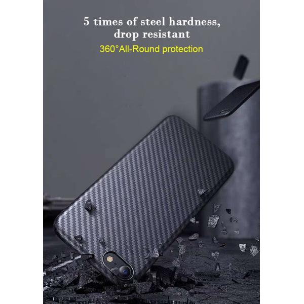 крышка волокна углерода текстуры Twill случая телефона волокна SE Aramid iPhone