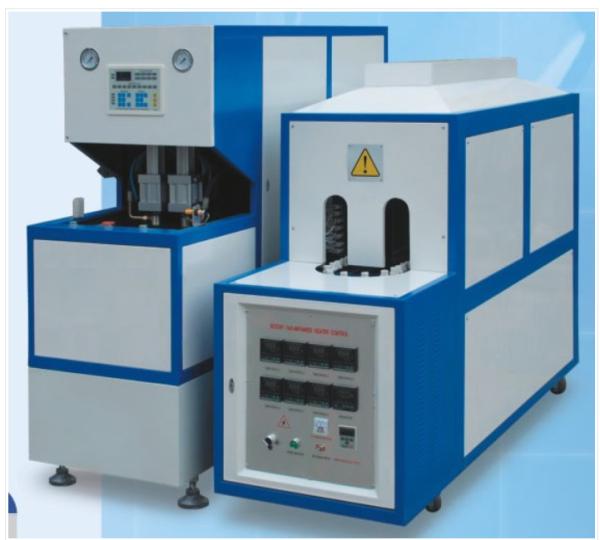 Water Bottle Semi Automatic Blow Molding Machine Double Crank Clamping CM - 8Y1