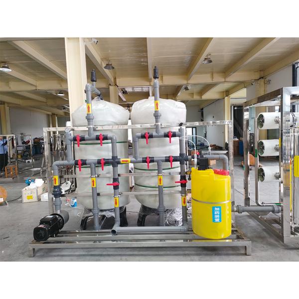 Planta de filtro de agua comercial 6000LPH para filtración de agua por ósmosis inversa industrial