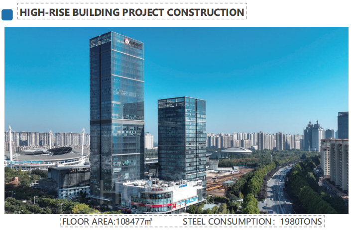 Commercial Construction Projects High-rise Prefab Steel Structure Shopping Mall Building 