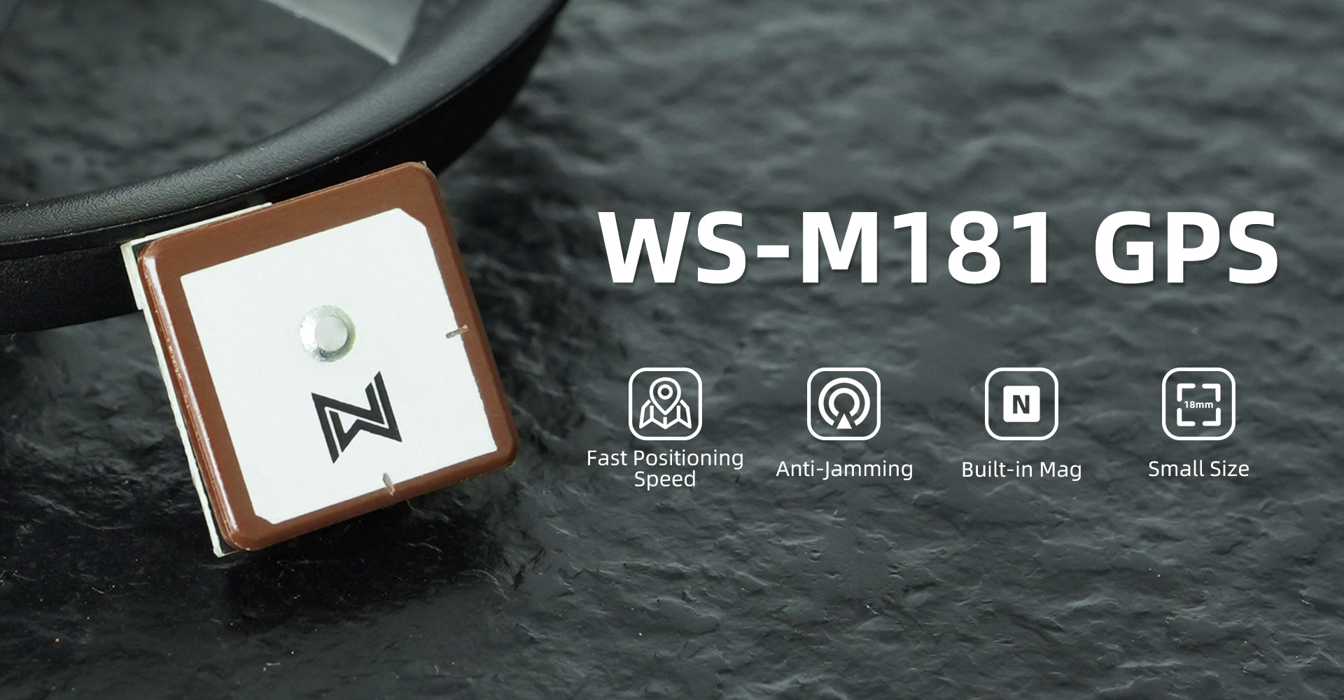 Walksnail Ws-M181 Gps Gnss Built-in Qmc5883 Ceramic Antenna for Rc Airplane Long Range Model