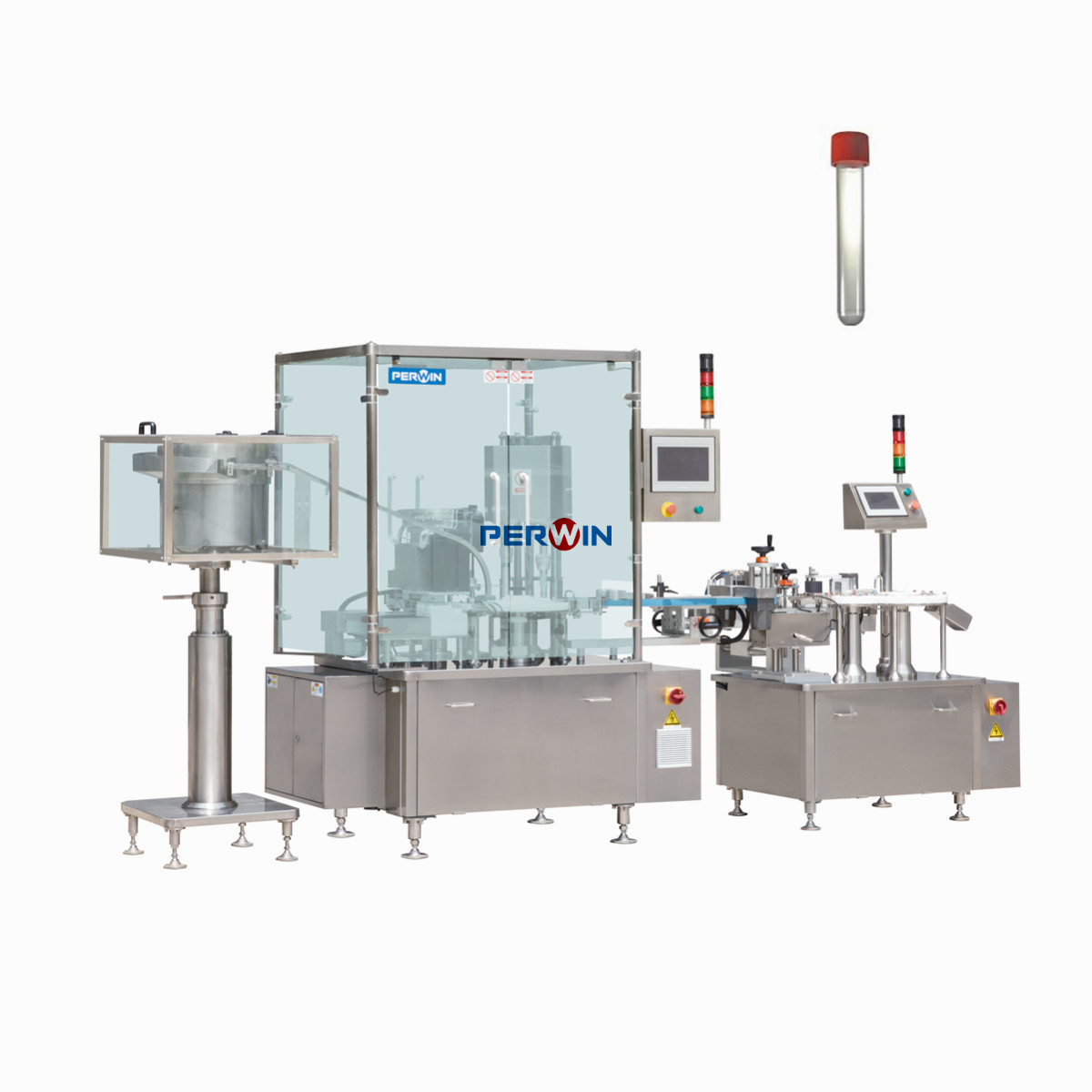 Завалка пробирки 3ml 2KW безгнилостная и покрывая машина
